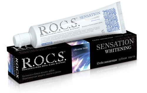Паста зубная РОКС R.O.C.S. Отбеливающая Паста для внутреннего применения 60мл/74г 1 шт.