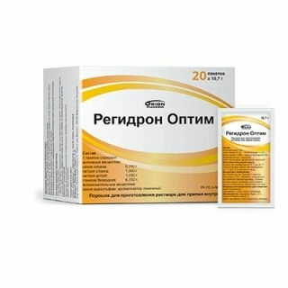 Регидрон Оптим Порошок для приготовления раствора для внутреннего применения 10,7г 20 шт.