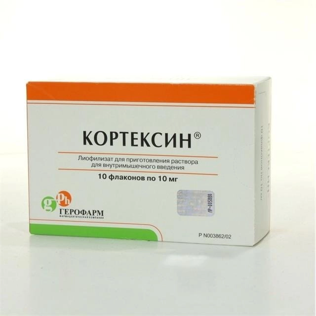 Кортексин Лиофилизат для приготовления раствора для инъекций 10мг 10 шт.