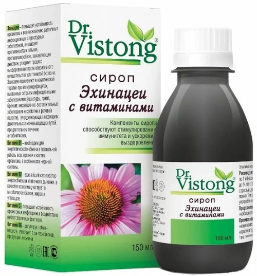 Эхинацеи сироп с витаминами Dr.Vistong Сироп 150мл 1 шт.