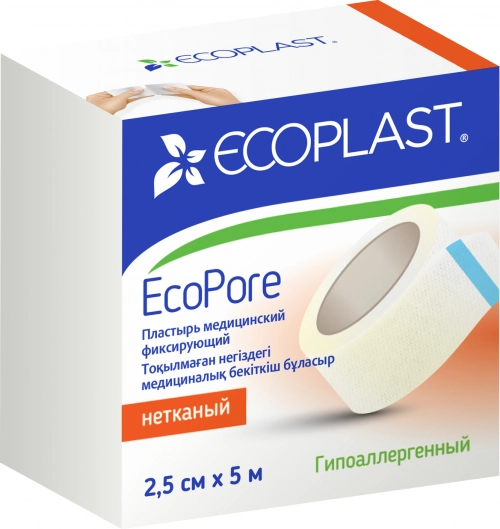 EP Пластырь мед фикс нетканый EcoPore 2,5см х 5м 1 шт.