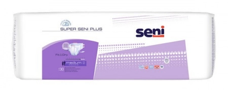 Урологические подгузники Super Seni Plus Medium 30 шт. Подгузники для взрослых 30 шт.