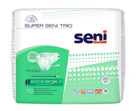 Урологические подгузники Super Seni Trio Extra Large 10 шт. Подгузники для взрослых 10 шт.