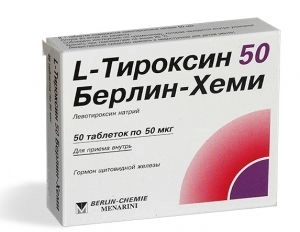 L Тироксин 50 Берлин Хеми Таблетки 0,05мг 50 шт.