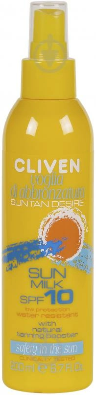 Кливен Cliven солнцезащитное молочко от загара 25 SPF Мыло жидкое 125мл 1 шт.