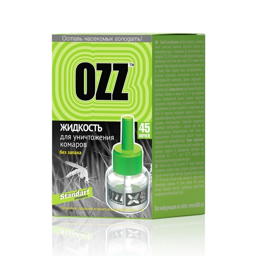 OZZ Жидкость для уничтожения комаров Бутылочки пластиковые 30 мл 1 шт.
