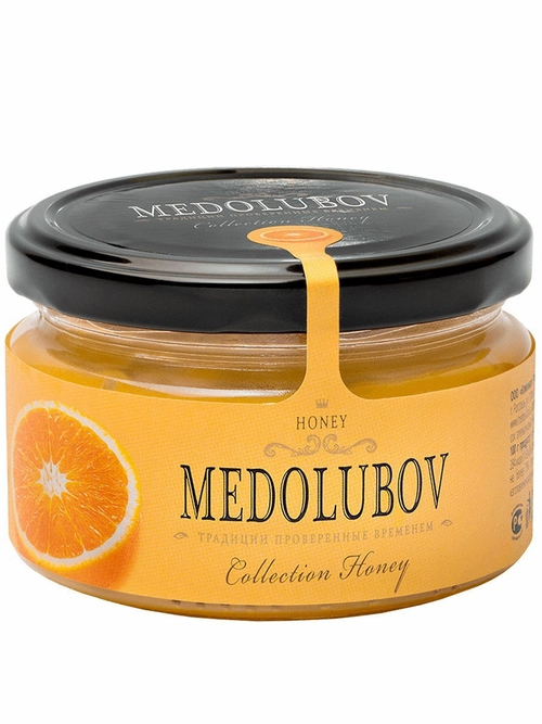 Крем-мед Медолюбов с апельсином 250мл Мед 250мл 1 шт.