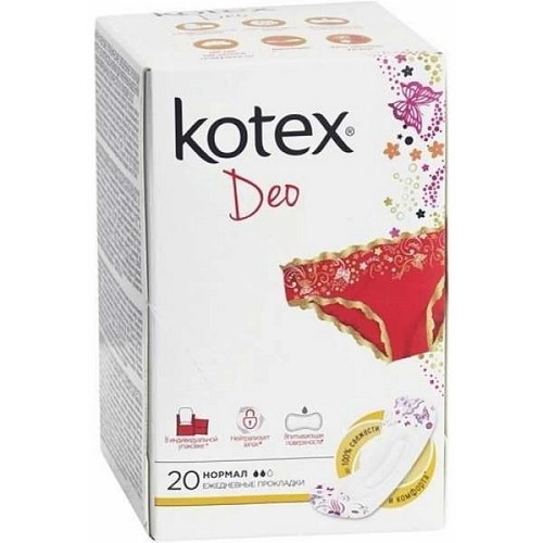Прокладки Котекс Kotex Normal Deo ежедневные Прокладки ежедневные 56 шт.
