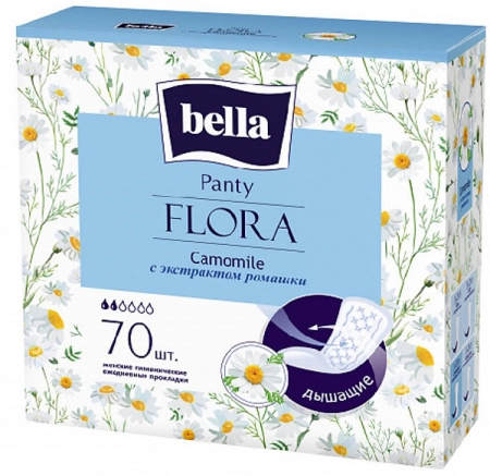 Классические ежедневки Bella Panty Flora Camomile 70 шт. 70 шт.