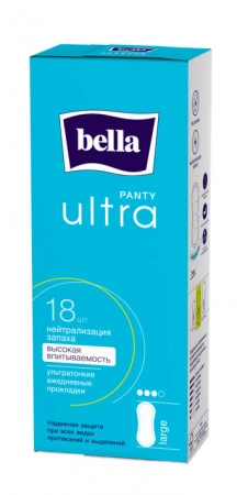 Ежедневные прокладки 'Bella Panty Ultra Large по 18 шт Прокладки 18 шт.