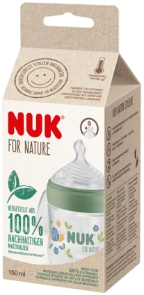 Бутылка NUK for Nature 150 мл TEMP PP сил S Бутылочки пластиковые 1 шт.