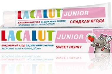 Паста зубная Лакалют Lacalut Junior Сладкая ягода Паста для местного применения 75мл 1 шт.
