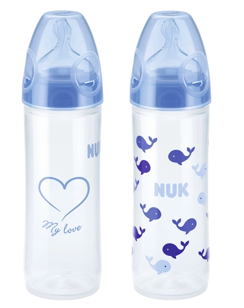 Бутылочка Нук Nuk New Classik PP с силиконовой соской FC нейтральная 250мл размер 2 10225139 Бутылочки пластиковые 1 шт.