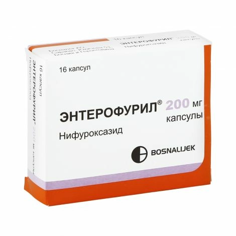 Энтерофурил Капсулы 200мг 16 шт.