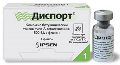 Диспорт Лиофилизат для приготовления раствора для инъекций 500 ЕД 1 шт.