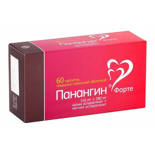 Панангин Форте Таблетки 316мг/280мг 60 шт.