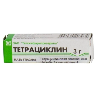 Тетрациклиновая мазь Мазь глазная 1% 3г 1 шт.