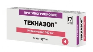 Текназол Капсулы 100мг 4 шт.