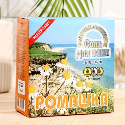 Соль для ванн Ромашка в коробке 600г 1 шт.
