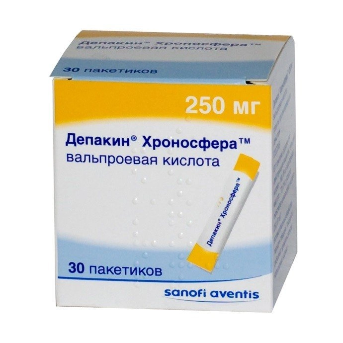 Депакин хроносфера Гранулы гомеопатические 250мг 30 шт.