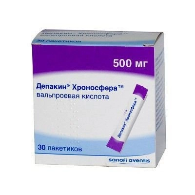 Депакин хроносфера Гранулы гомеопатические 500мг 30 шт.