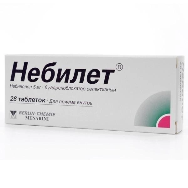 Небилет Таблетки 5мг 28 шт.