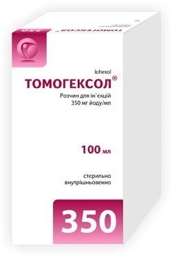 Томогексол Раствор для инъекций 350мг/мл 50мл 1 шт.