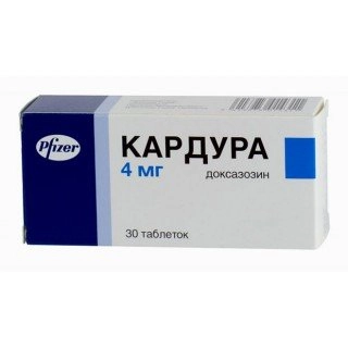 Кардура Таблетки 4мг 30 шт.