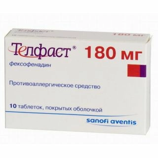 Телфаст Таблетки 180мг 10 шт.